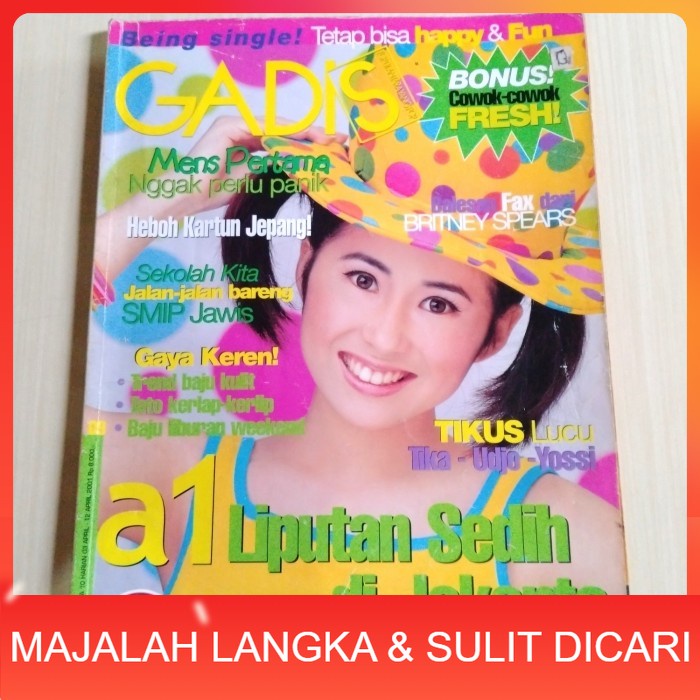Majalah GADIS No.9 Apr 2002 JANE ALLAN Langka