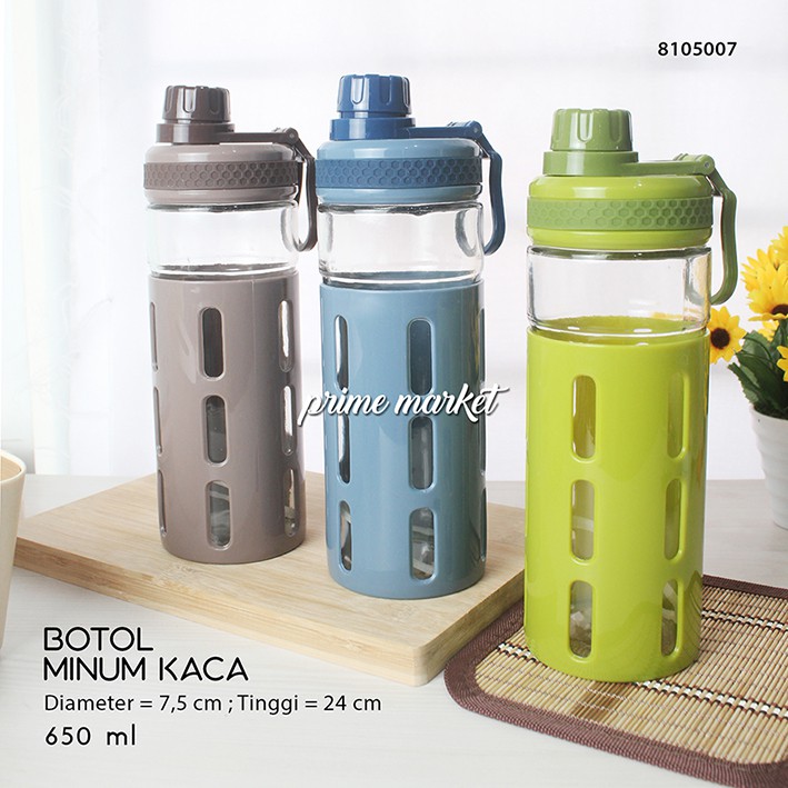  Botol  Minum Kaca Botol  Minum Beling  Termos Beling  650 