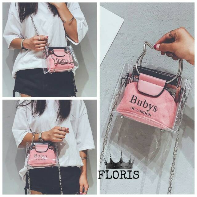 TERBARU TAS BUBYS - Tas Selempang Wanita Slingbag Bubys of london WARNA PINK