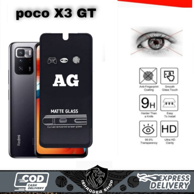 TEMPERED GLASS AG MATTE XIAOMI POCO X3 GT M3 PRO M3 F3 TEMPERED AG MATTE ANTI SPY