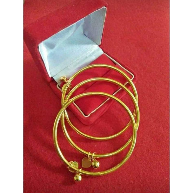 Gelang keroncong lapis emas