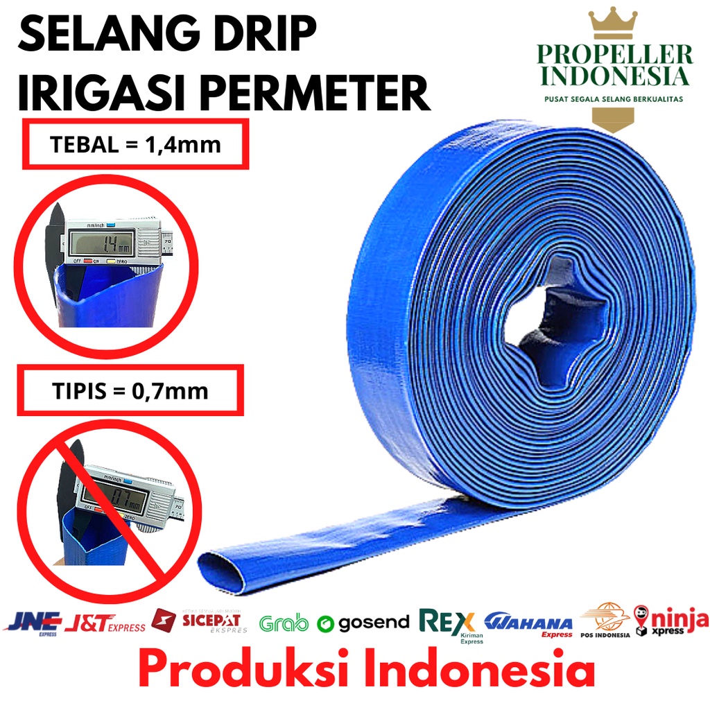 Selang Drip PERMETER Selang Irigasi Tebal Selang Sawah Hidroponik