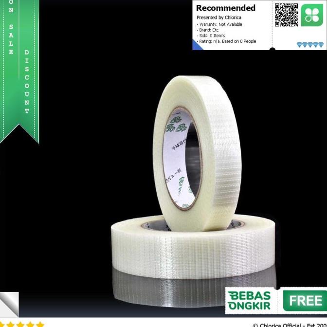 

(BISA COD) YX Lakban Super Strong Grid Fiber Tape 25 Meter - GF25M TERBARU Kode 475