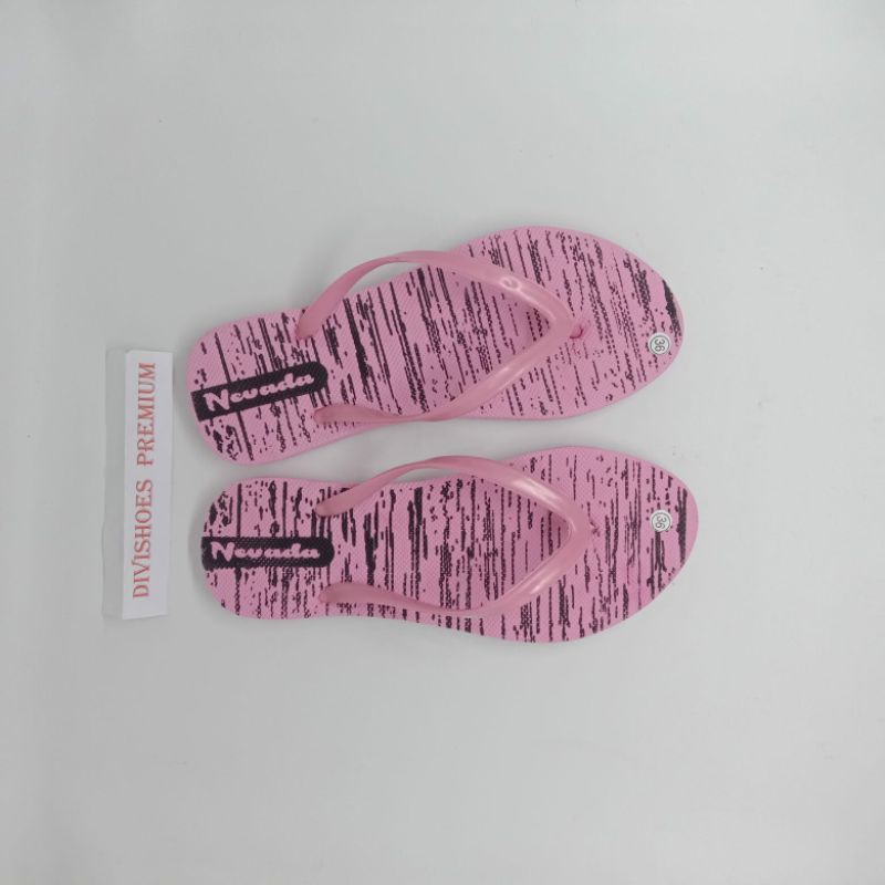 Sendal Rumah Jepit Unisex Karet Spon Motif motifbNEVADA