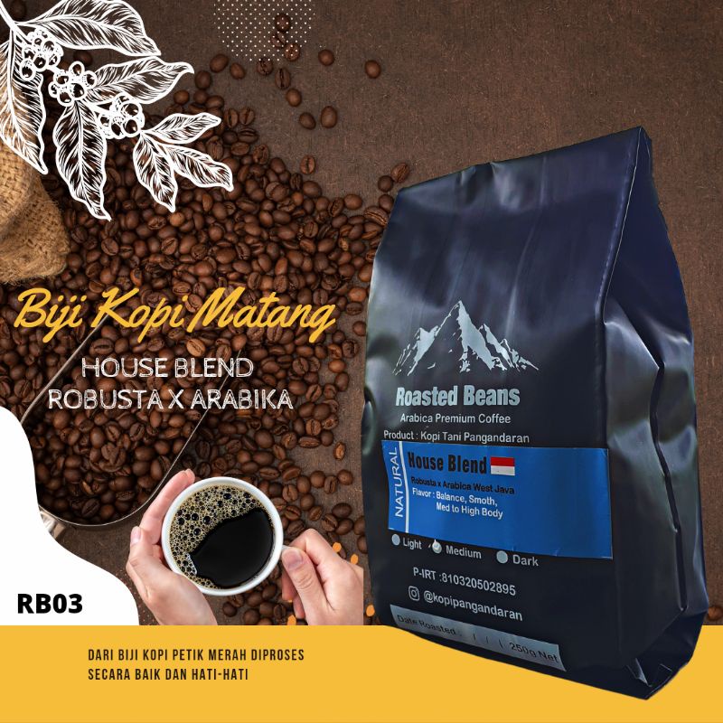 

Biji Kopi House Blend Roasted Beans-250g