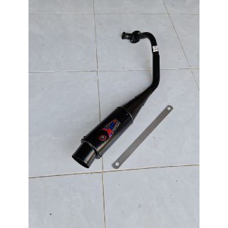 Knalpot racing mio sporty-mio soul carbu mbr topi black matte