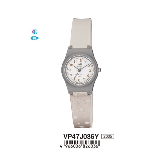 Q&Q QNQ QQ ORIGINAL ANALOG WATCH JAM TANGAN WANITA TALI KARET VP47 VP47J VP47J036Y