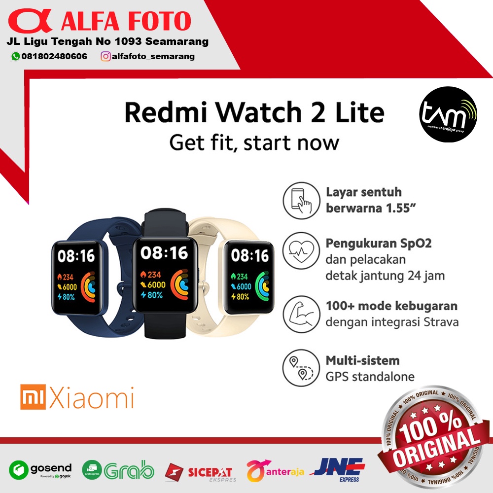Xiaomi Mi Watch Lite 2 / Miwatch Lite 2 SmartWatch Garansi Resmi TAM
