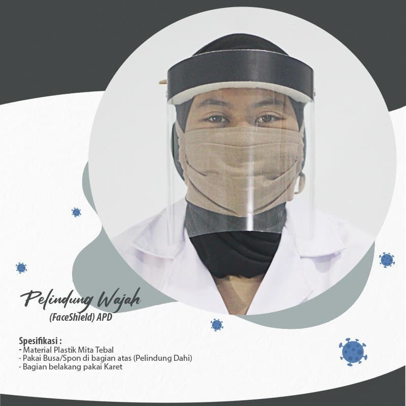 PERLENGKAPAN APD / PELINDUNG WAJAH APD / ALAT PELINDUNG DIRI
