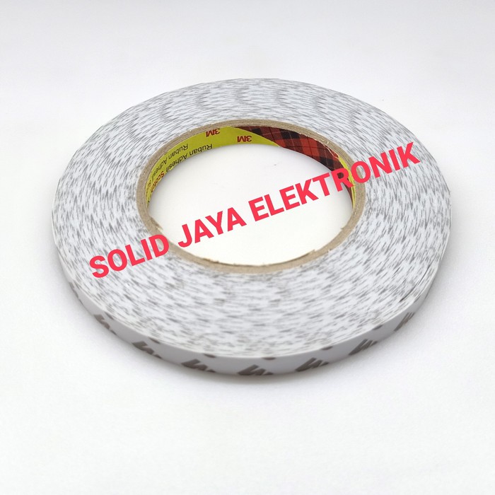 DOUBLE TAPE 3M RUBAN UNTUK LAMPU BL LED BACKLIGHT 10MM ADHESIF SCOTCH DOUBLE TIP ISOLASI 3M ISI 50M