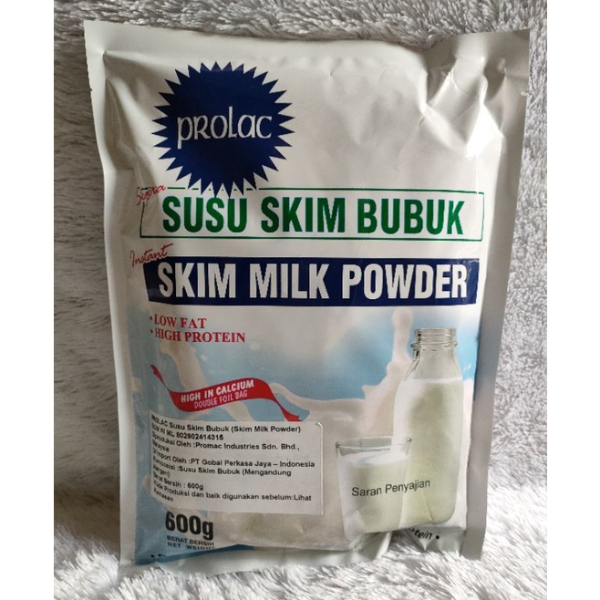 Prolac Susu Skim Bubuk Malaysia 600 gr