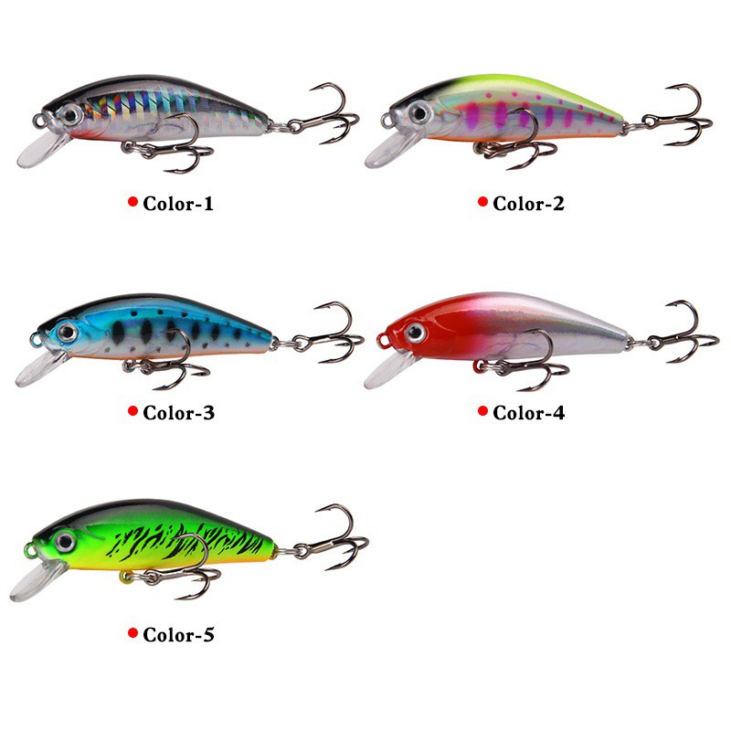 Shengyao 1Pcs New Sinking Minnow Fishing Lure 5.5cm 6.5g Swimbait Ikan Bass Kail Wobbler Memancing Tackle