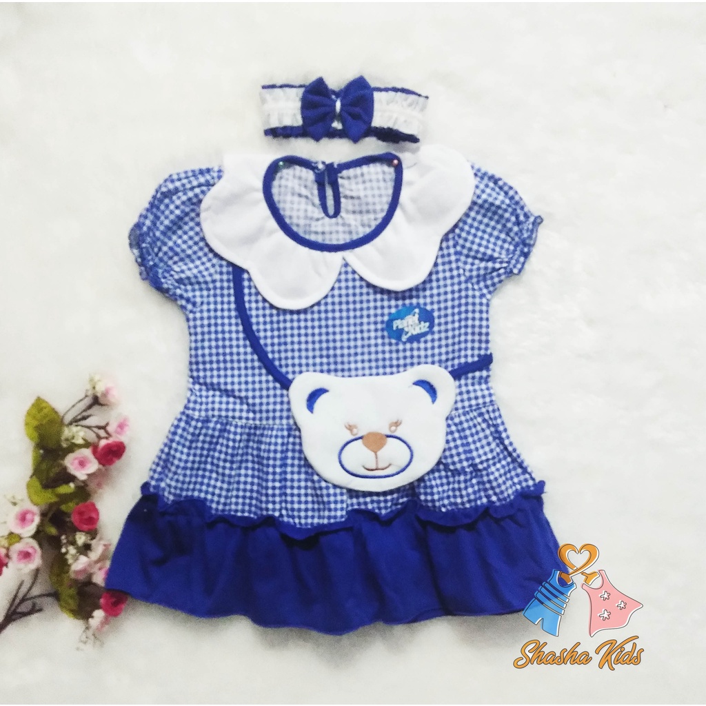 [S-028] Baju Bayi Perempuan/Dress Bayi Kualitas Planet kids  0-6bln