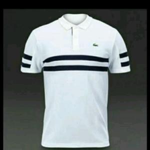 Kaos Polo Shirt Lacoste Long Stripe