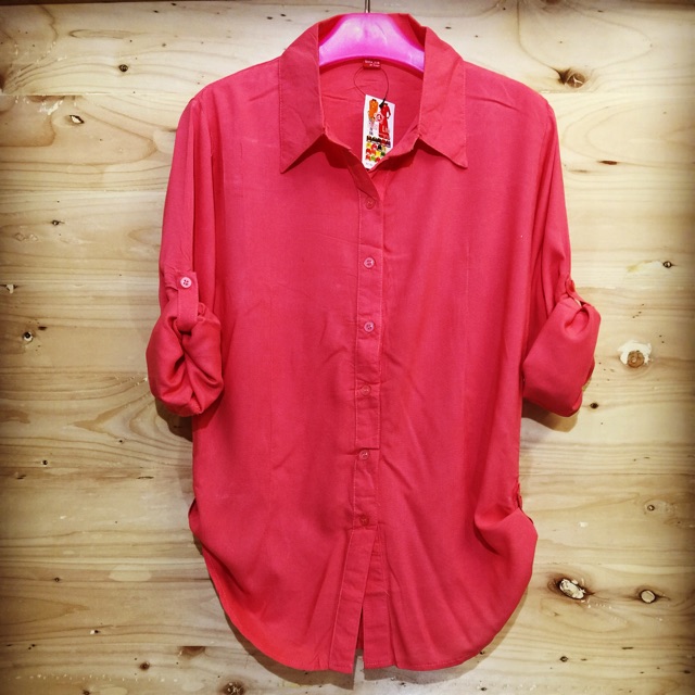 KEMEJA BESAR FUSHIA