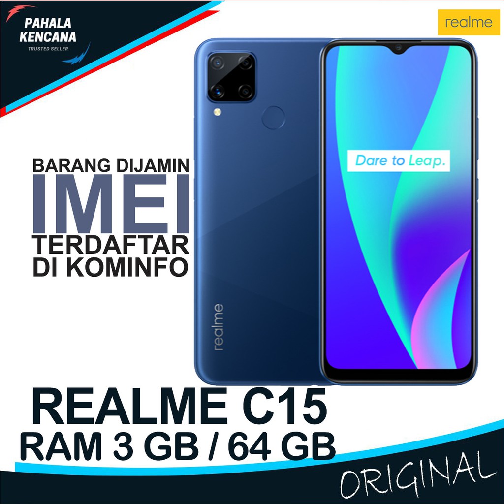 REALME C15 RAM 3GB ROM 64GB GARANSI RESMI REALME