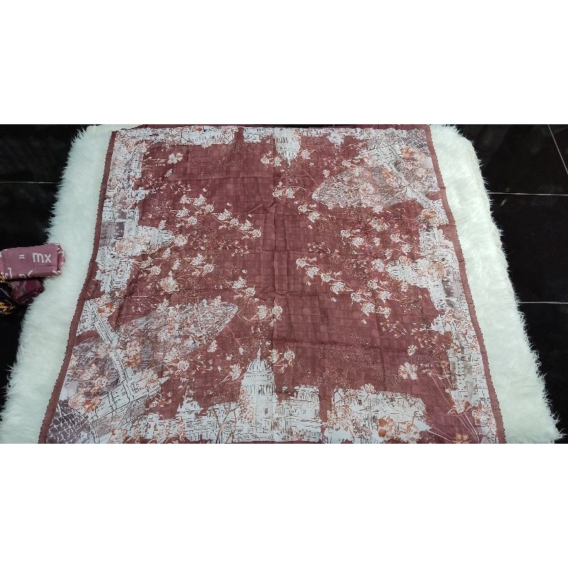 Hijab Segi Empat Motif || Britis series