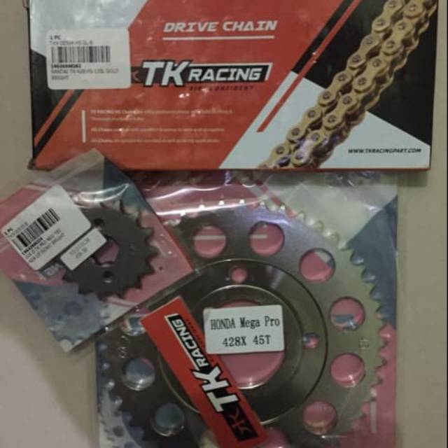 Gear set full tk racing cb150r 428