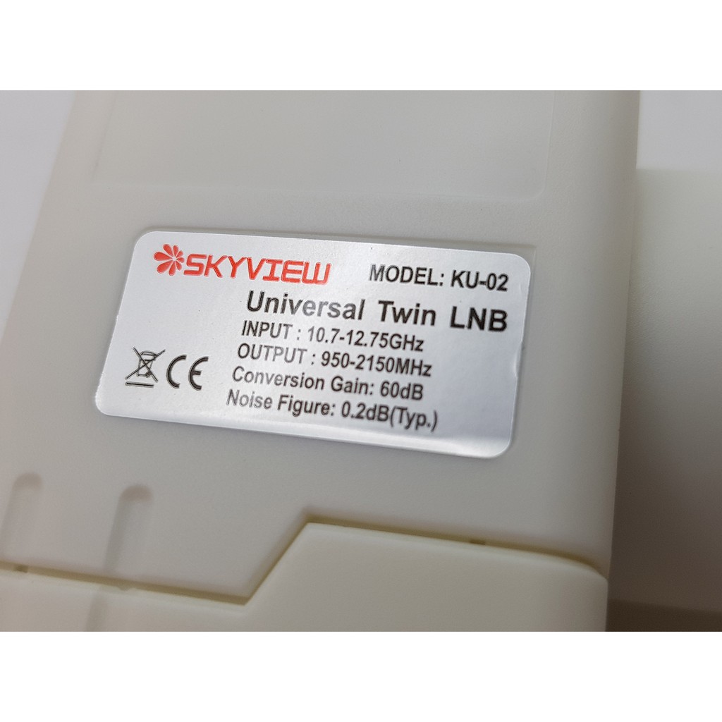 KU-02 LNB dual output Ku Band Skyview Noise 0.2 DB (Offset)