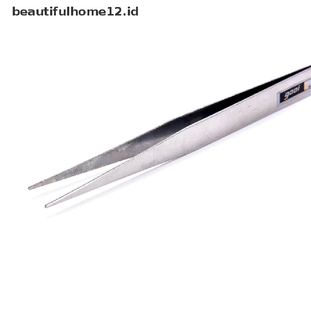 (Beautifulhome12.Id) 2pcs Pinset Stainless Steel Untuk Mengambil Bulu Mata / Nail Art