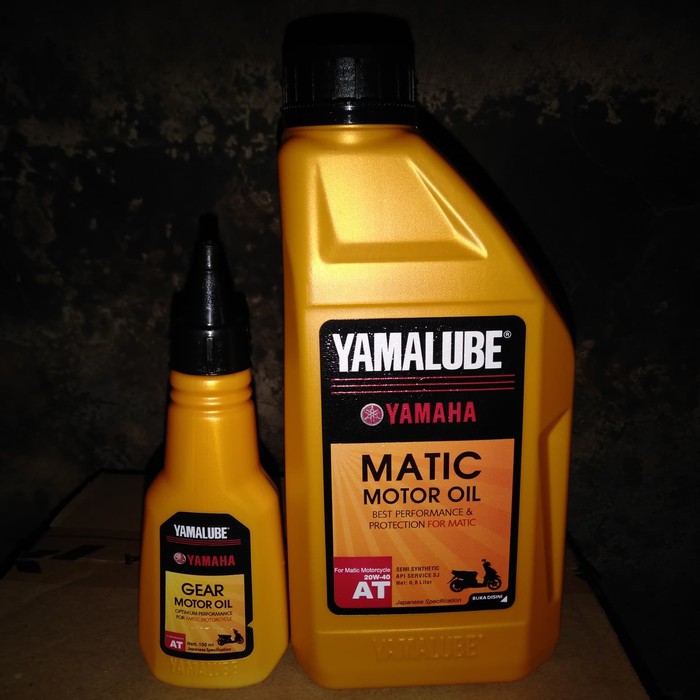 PAKETAN OLI YAMALUBE MATIC 800ML + OLI GEAR YAMALUBE 100ML KEMASAN BARU