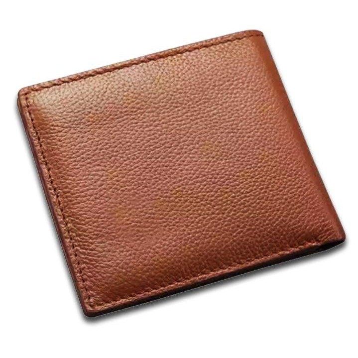 Dompet Kulit, Dompet Pria Polos Multicard Logo Random + BOX Free