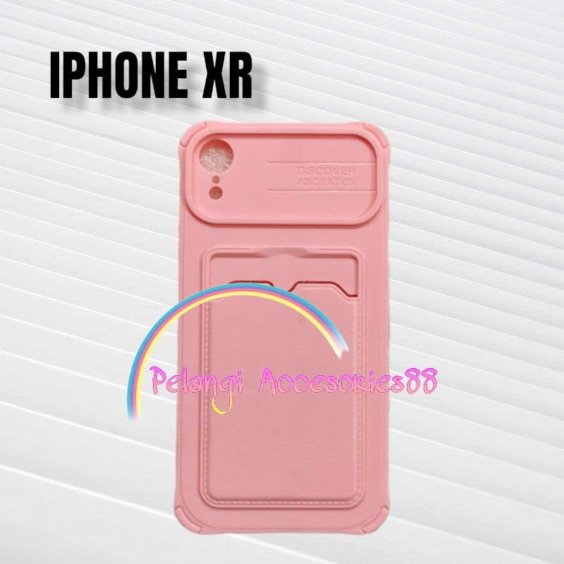 CASE IPHONE XR CASE SOFTCASE SLEDING WARNA WARNI