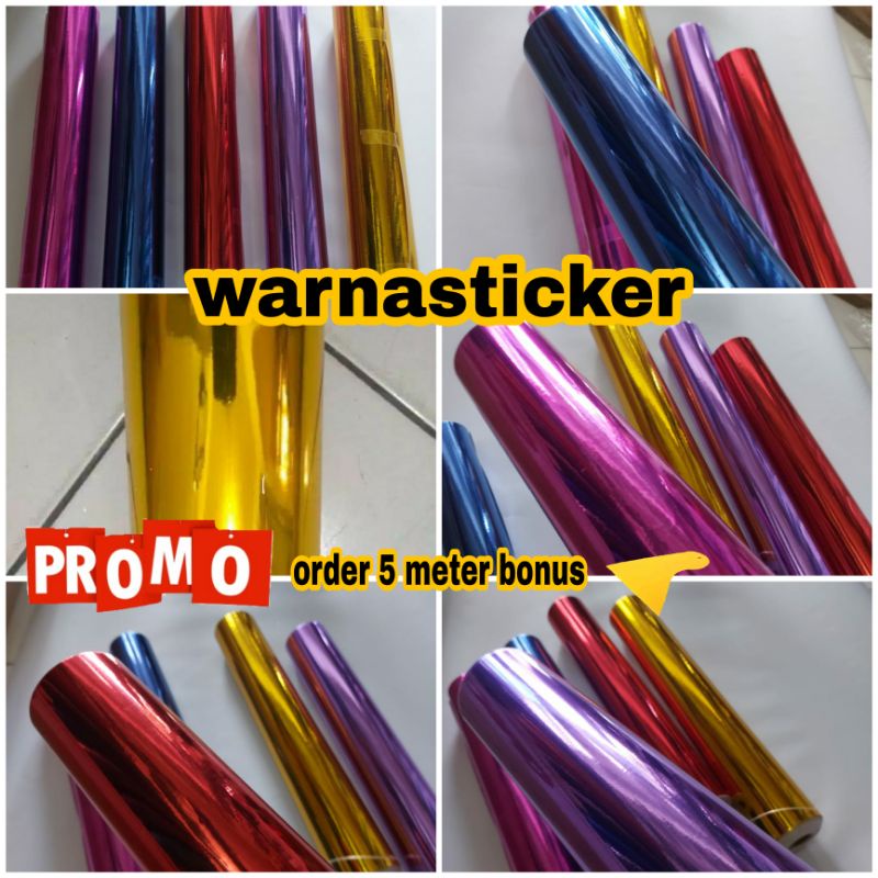 Sekotlet Stiker Crom Skotlet Motor Chrome Skotlet Motor Mobil Warna Crom