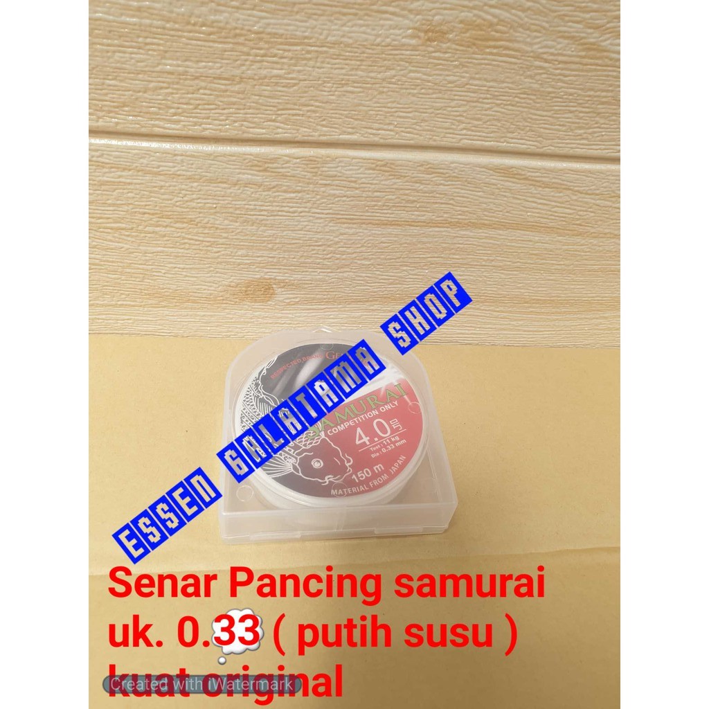 PROMO - BENANG PANCING SAMURAI GENKURO 0.33 - BENANG PANCING - PUTIH SUSU - ORIGINAL