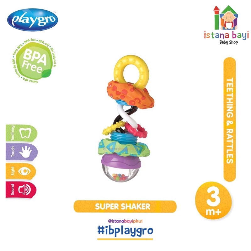 Playgro Super Shaker - Mainan Bayi