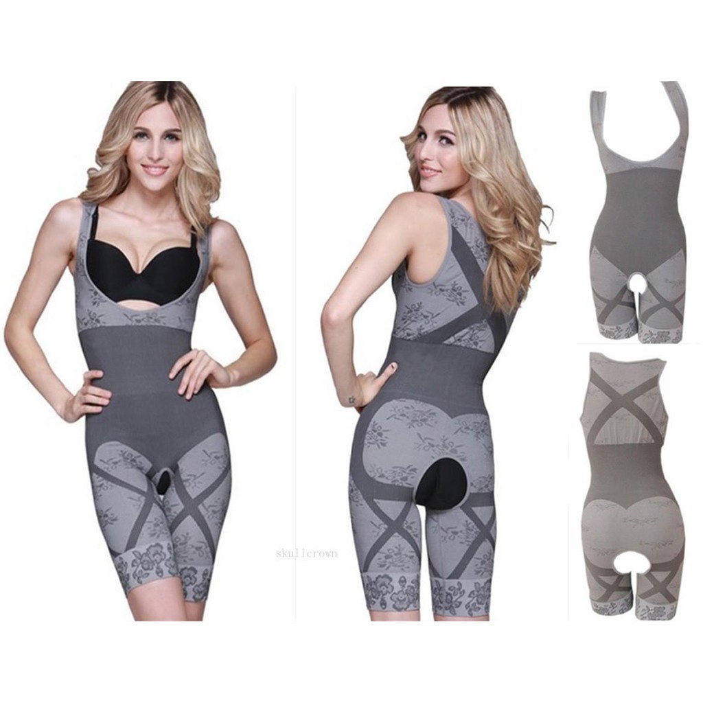 Natural Bamboo Sliming Suit , Baju Korset , Baju Bamboo Terusan , Korset import