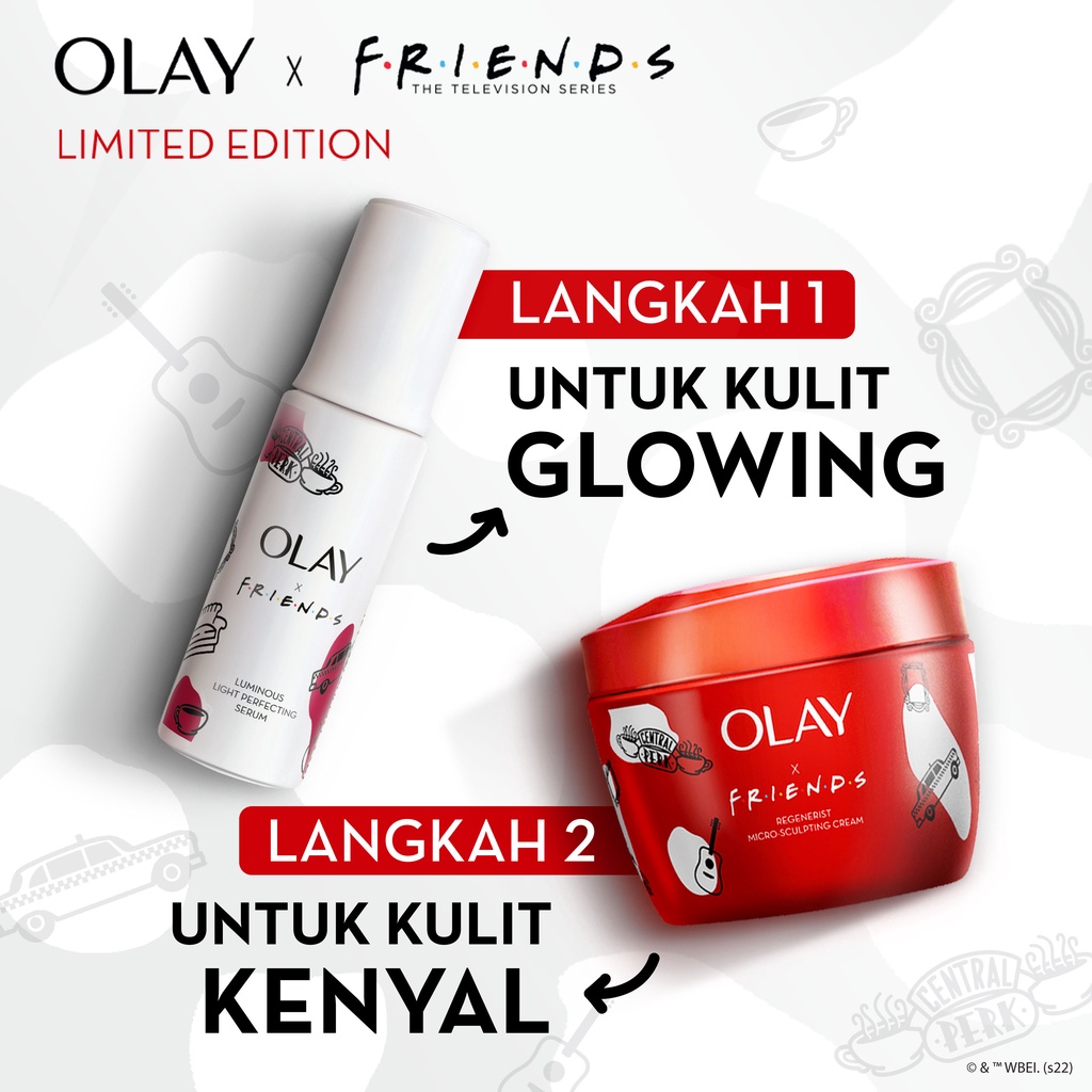 Limited Edition Olay x FRIENDS Luminous Light Perfecting Serum + Niacinamide Vit C Cream