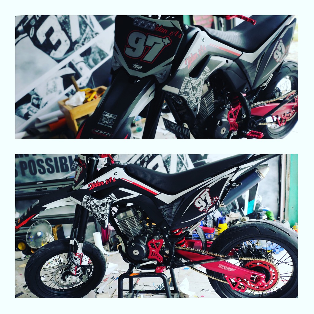 DECAL CRF MURAH DECAL CRF MURAH KEREN DECAL CRF SIMPEL DECAL CRF HOLOGRAM PELANGI
