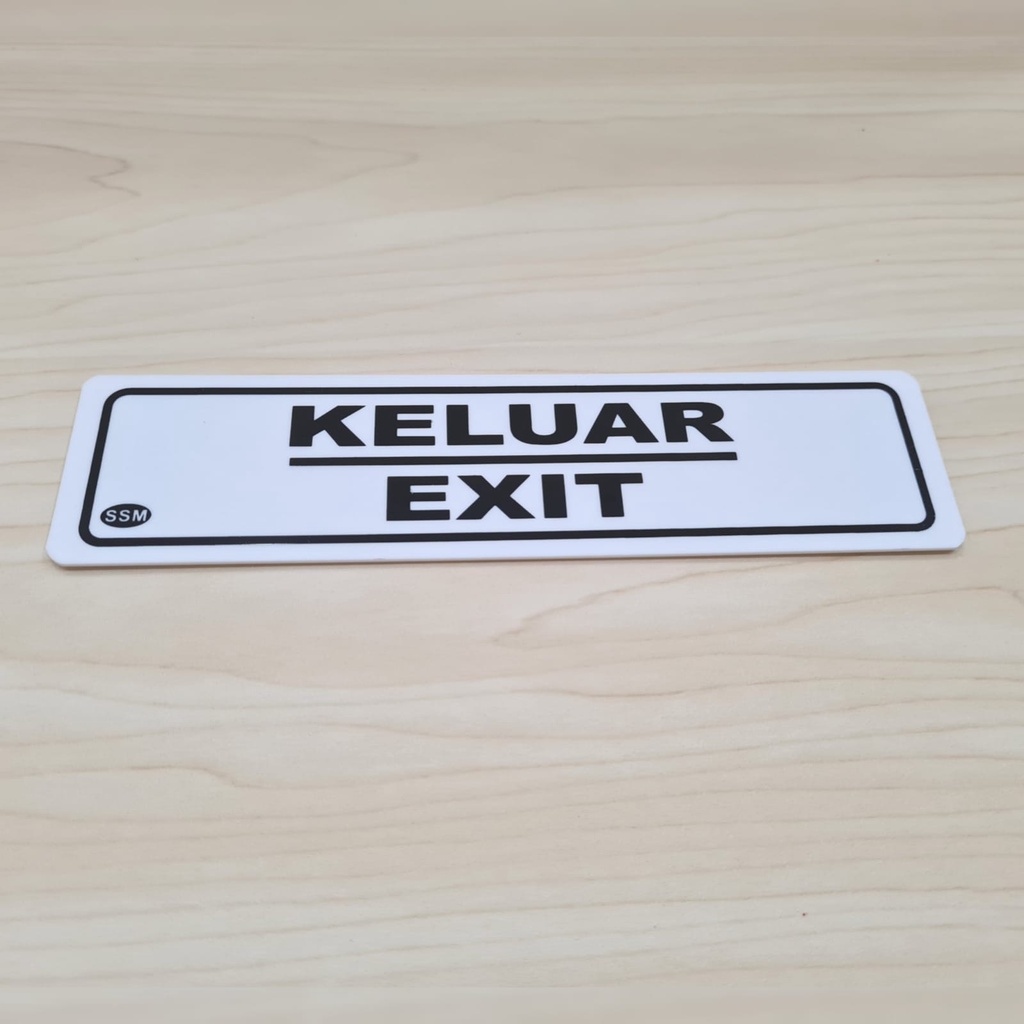 

Sign Label Akrilik KECIL KELUAR EXIT