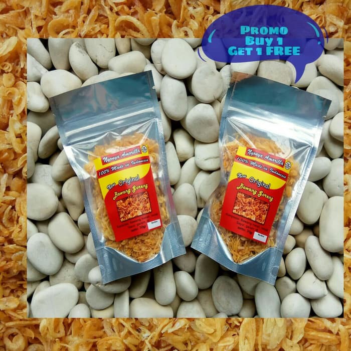 

PROMO BUY 1 GET 1 Bawang goreng "Nyonya Amorilla" Original