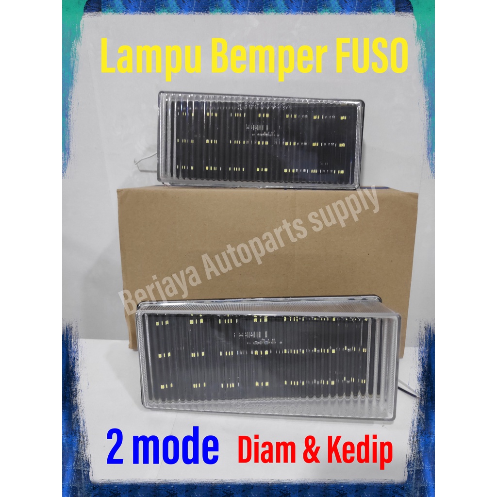 Lampu Bemper Mitsubishi Fuso LED 2 MODE KEDIP &amp; DIAM 1SET