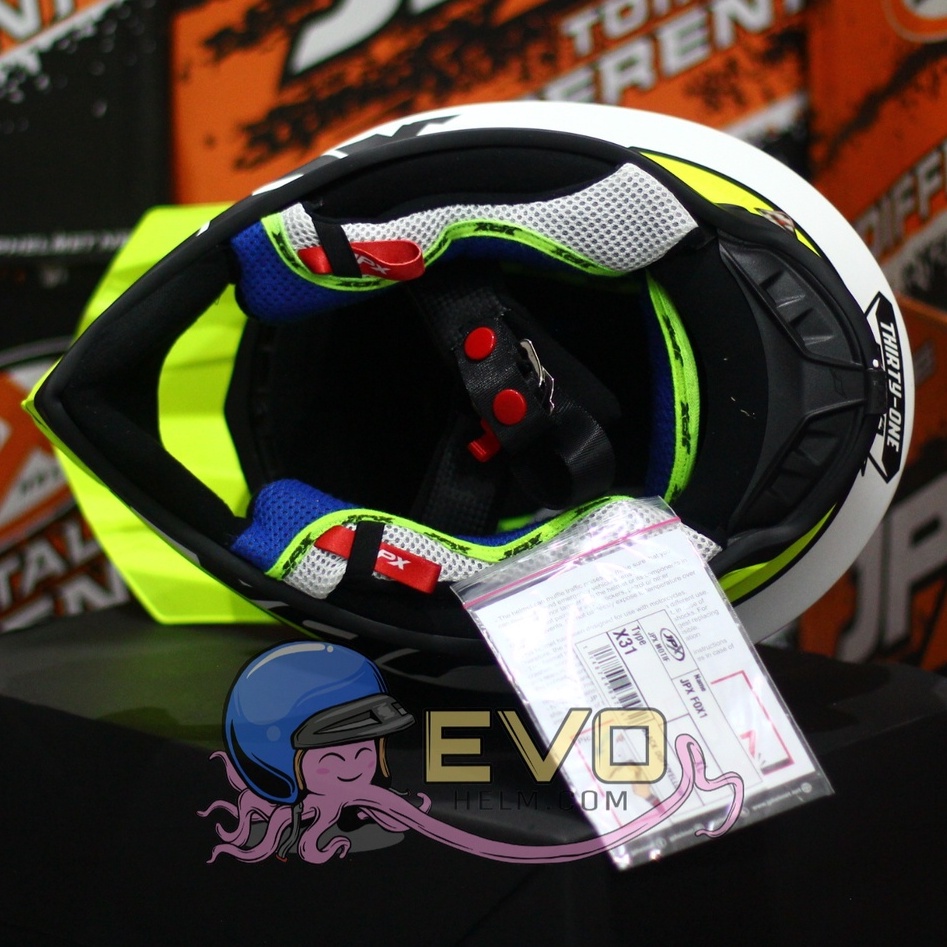 HELM JPX CROSS_FOX1 SERI X31 - BLACK DOFF YELLOW + GOOGLE SNAIL (ONGKIR 2 KG) HELM JPX TERBARU