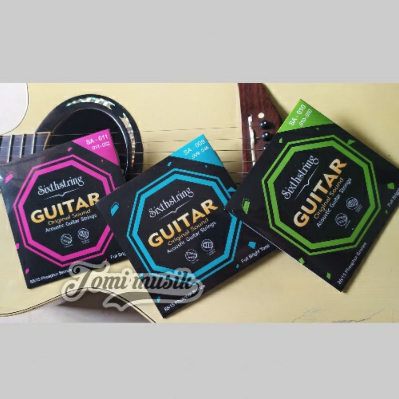 senar gitar akustik ORIGINAL sixthstings phosphor bronze 009 010 011