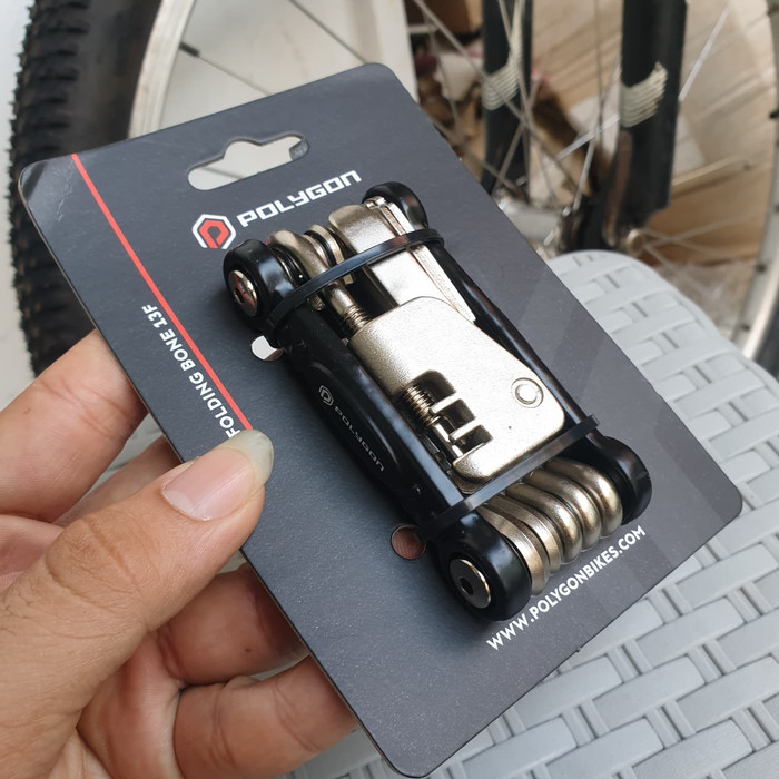 kunci L set folding bone polygon sepeda gunung united thrill