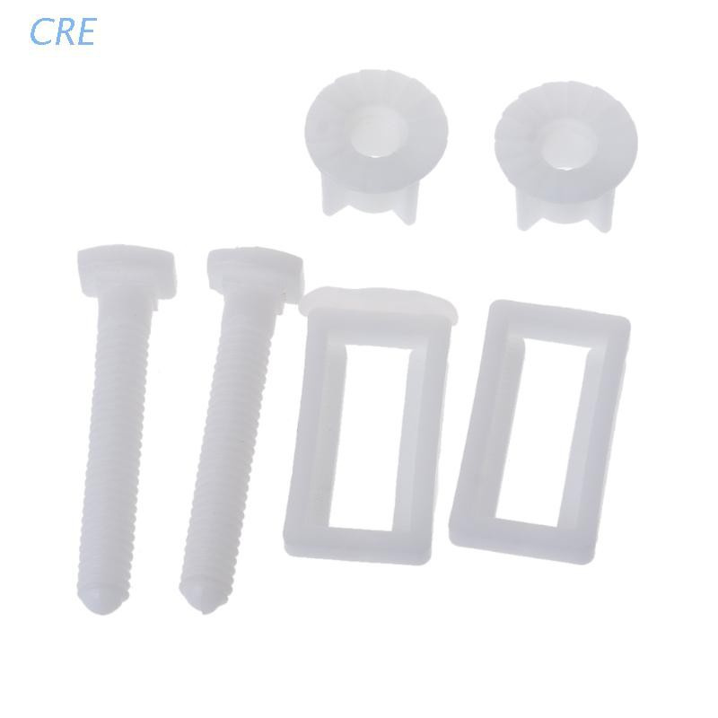 CRE  1 Pair Toilet Seat Hinge Bolts Screw Fixing Fitting Kit Toilet Seat Repair Tool