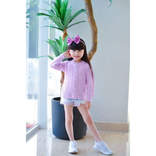 Afsheenastore Cardigan Rajut Anak Candy Pop Cardy