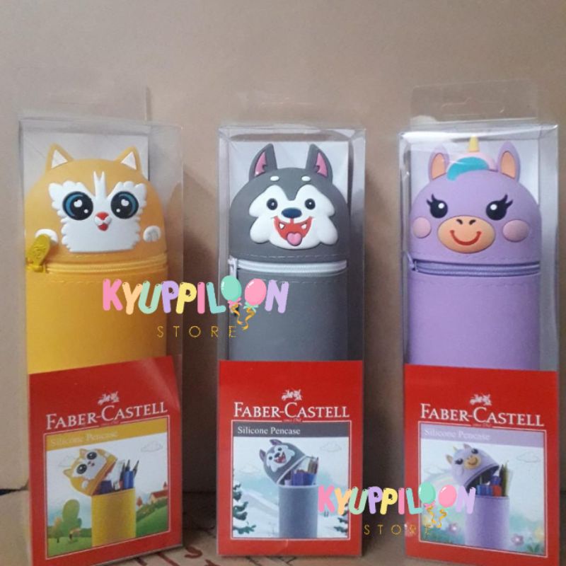 

Kotak Pensil Lucu Merk Faber Castell / Silicone PenCase