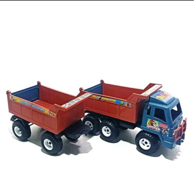 Mainan Truk Gandeng Anak Murah Meriah - Mainan Dump Truk Gandeng  Anak - Mainan Truk pasir Anak