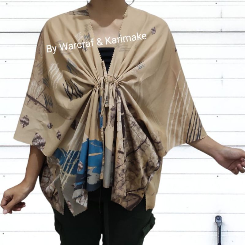 OUTER CARDIGAN KIMONO BUTTERFLY  SCARF SERUT