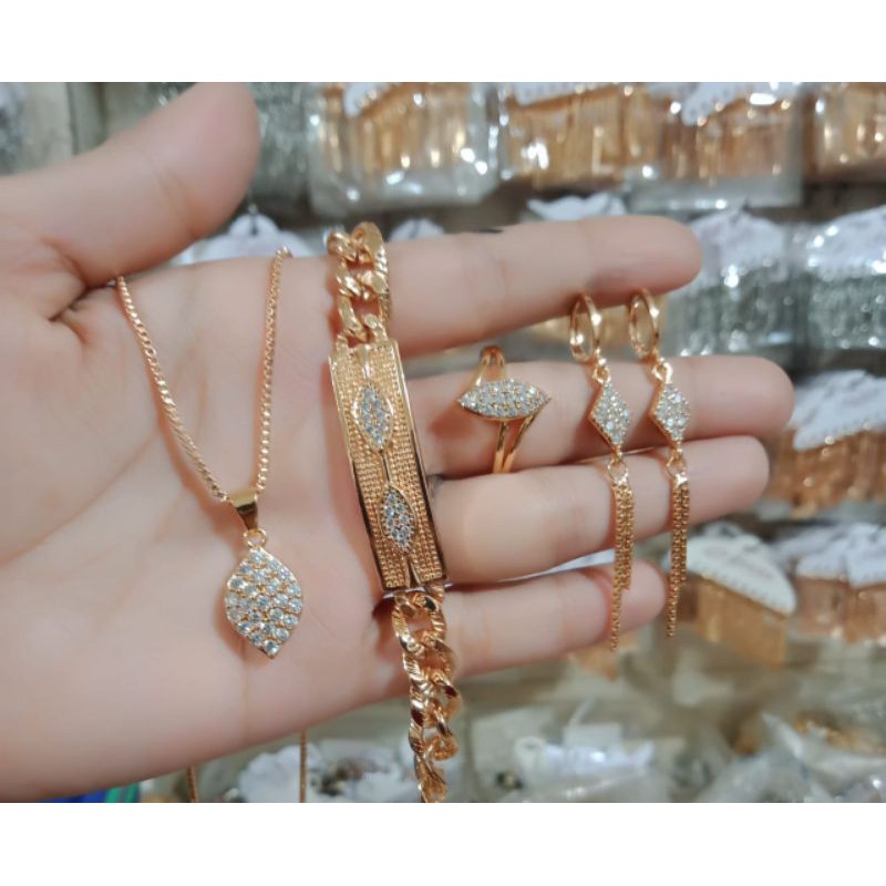 Set dewasa Markis simpel 24k perhiasan xuping