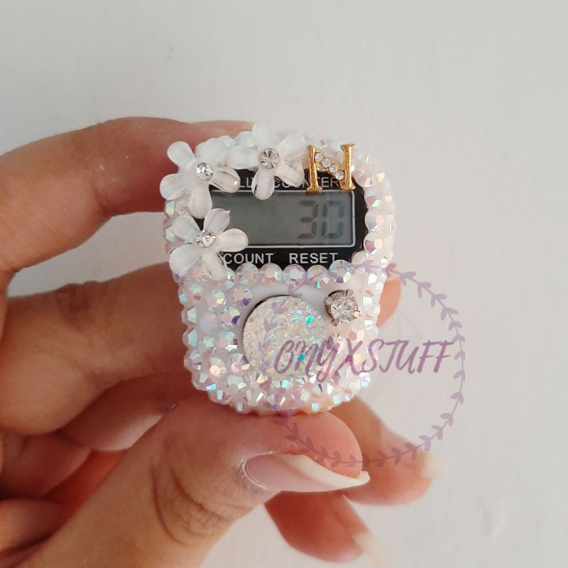 1 huruf tasbih digital hias request nama hurif inisial oleh oleh haji souvenir