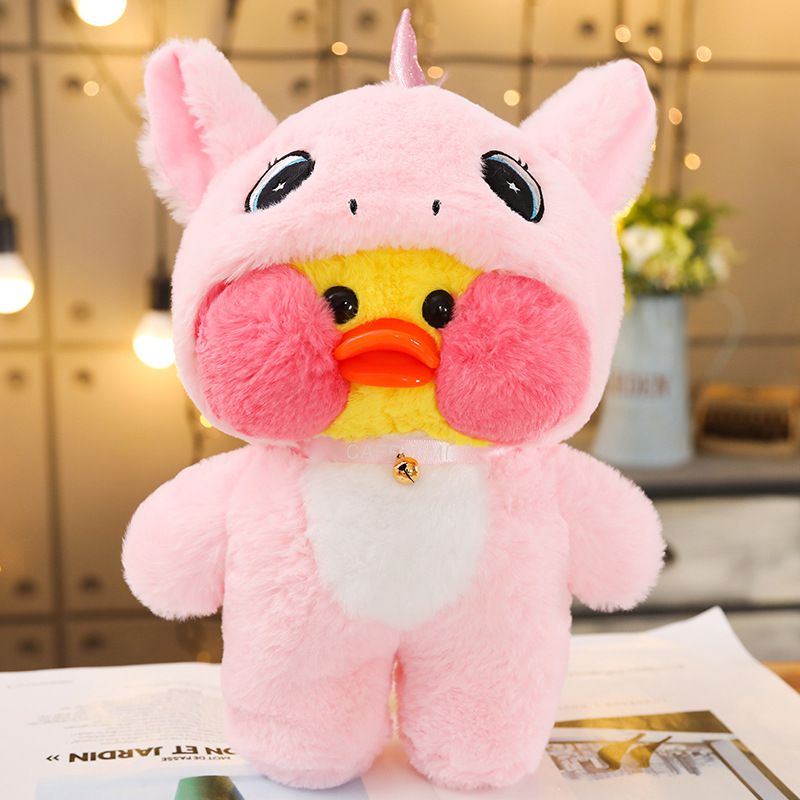 【Stock!】Boneka bebek lalafanfan cafe mimi duck Plush Toys Stuffed Doll