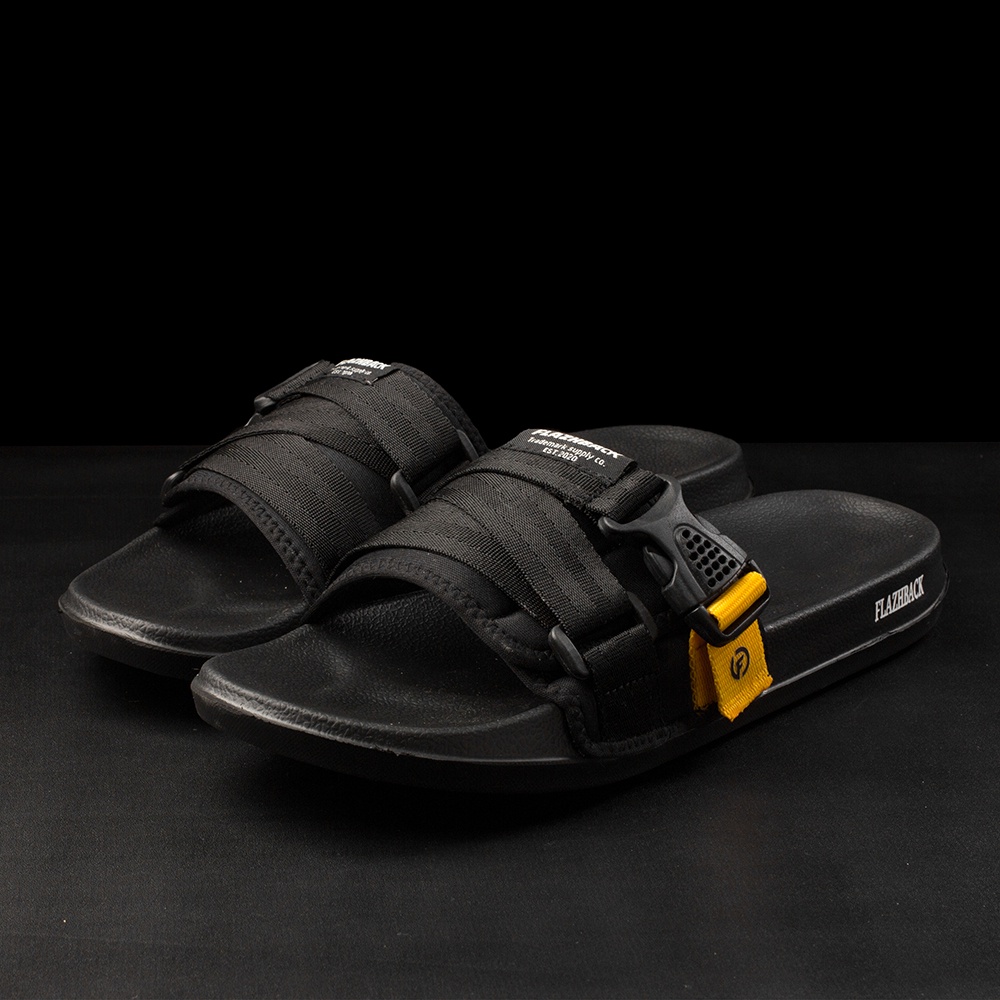 HALTON |ManNeedMe x Flazhback| Sandal Slop Pria Sendal Slip On Slide ORIGINAL