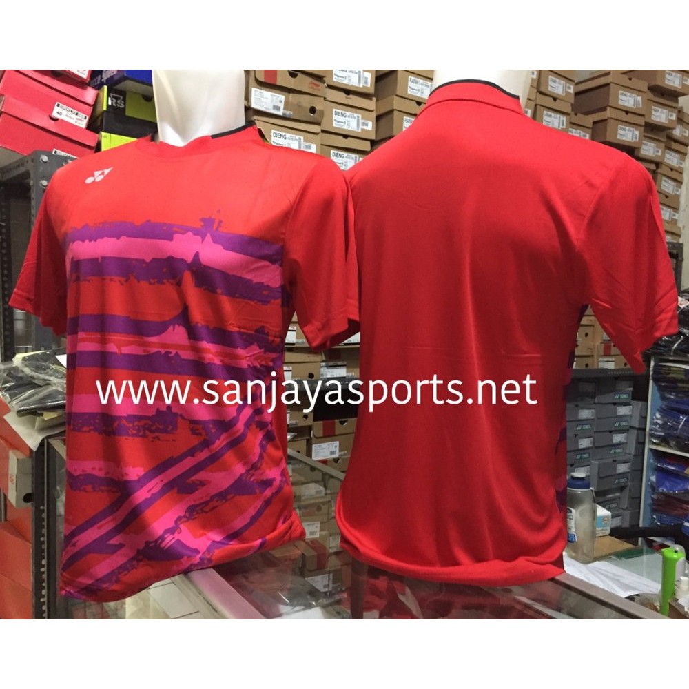 Spesial  BAJU YONEX IMPOR MERAH PINK Original
