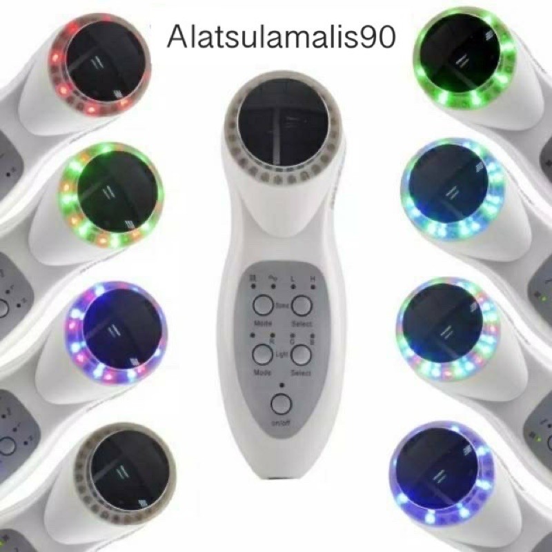 ORIGINAL 3in1 alat detox ultrasound Ultrasonic pdt photon 7 warna setrika wajah
